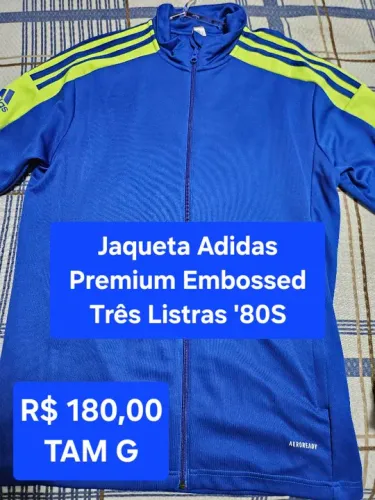 Jaqueta Adidas Premium Embossed Três Listras '80S - Tamanho G