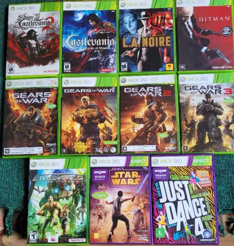 Lote c/ 11 Jogos Originais P/ Xbox 360.