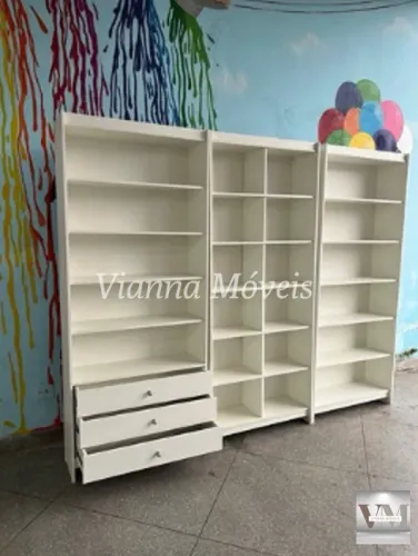 Closet Prateleiras + Colmeia + Gavetas - 2,20m - Direto da Fábrica