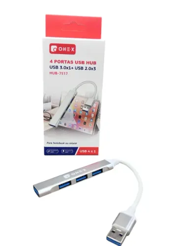 4 PORTAS USB HUB HUB-7517 ADAPTADOR