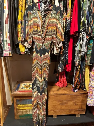 Vestido Longo Estampado Boho Chic