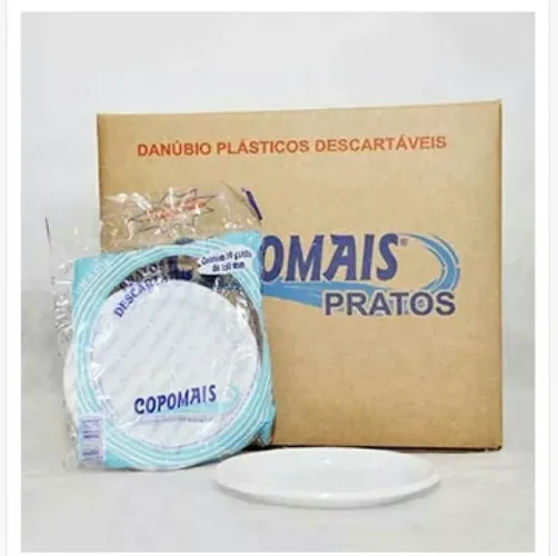 Pratos Descartáveis 15 cm Copomais - 1000 Unidades