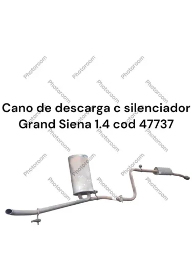 Cano de descarga c silenciador Grand Siena 1.4 cod 47737
