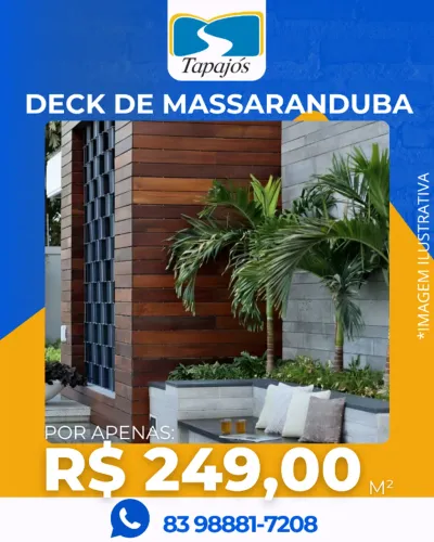 Deck de Massaranduba na Tapajós Madeiras