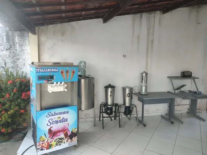 Máquinarios de sorveterias completos inox 