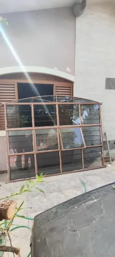 Janela Vitro Max Mor de Ferro com Vidro 2,5m de largura x 1,8m de altura