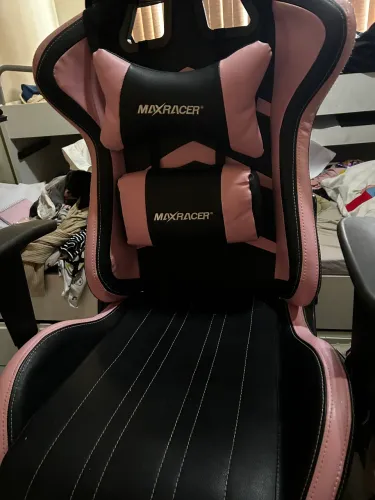 Cadeira Gamer MaxRacer rosa