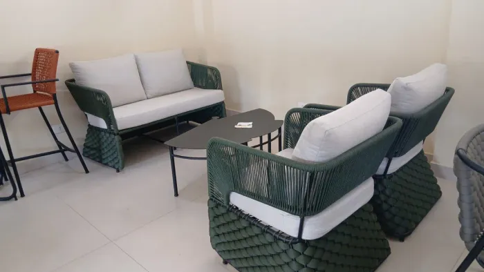 Conjunto em tricô náutico 