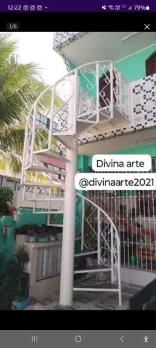 Fábrica das escadas caracol e reta galvanizada no precinho ligou chegou no 