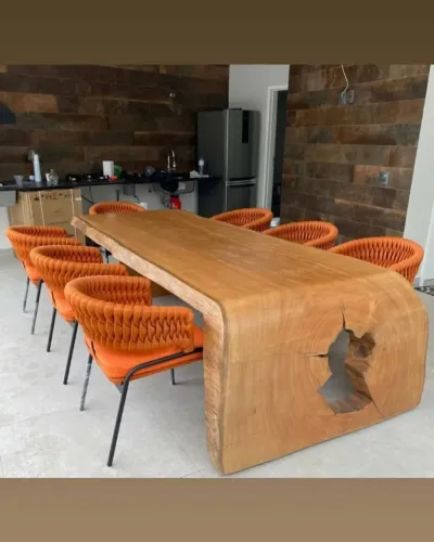 CADEIRA DE TRICÔ NÁUTICO COM ASSSENTO ESTOFADO (UNIDADE)