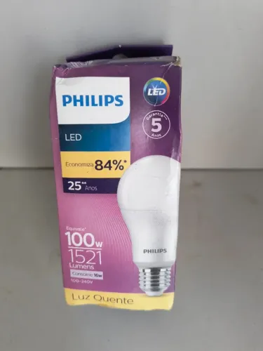 Kit 10 Lampadas Led Bulbo 16w 100w Bivolt Philips Amarela