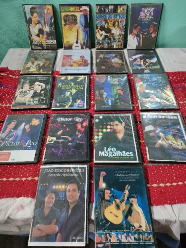 18 dvds de musica sertaneja