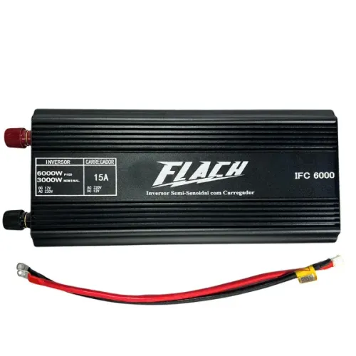 Inversor Semi-Senoidal com Carregador IFC6000 12V/220V - Flach