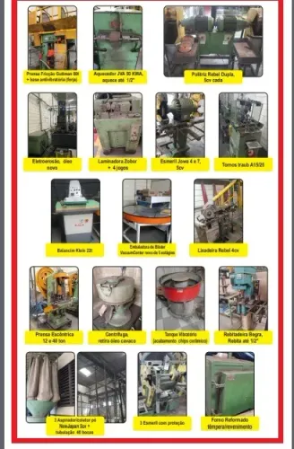 Máquinas Industriais Usadas: Prensas, Tornos, Politriz, Laminadora e Mais!