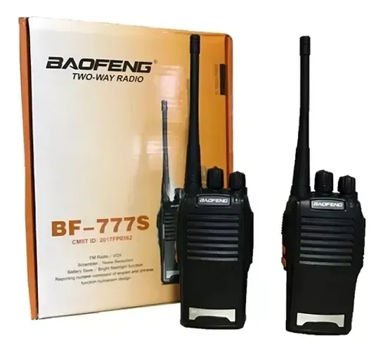 Kit 2 Rádios Comunicador Walk Talk Baofeng Bf 777s