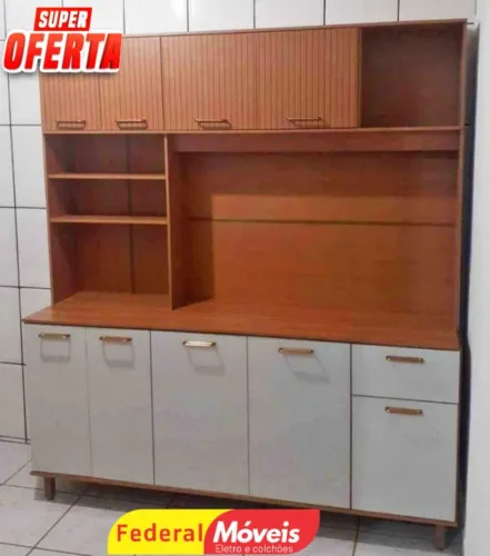 Armário de cozinha off white TEMOS CREDIÁRIO