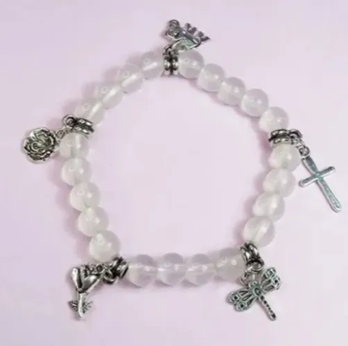 PULSEIRA STRASS 5 PINGENTES - TRANSPARENTE
