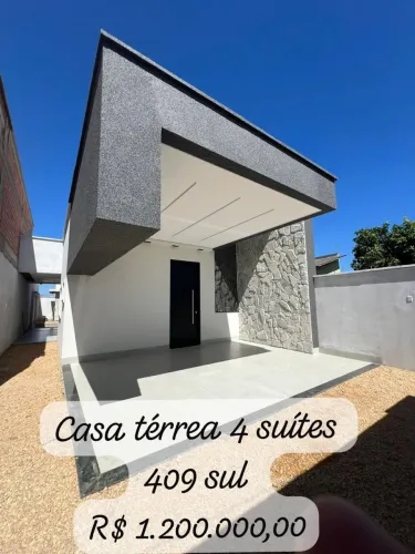 Casa térrea e de 4 suítes na 409 sul 