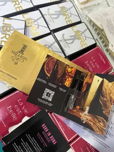Amostras de perfumes importados
