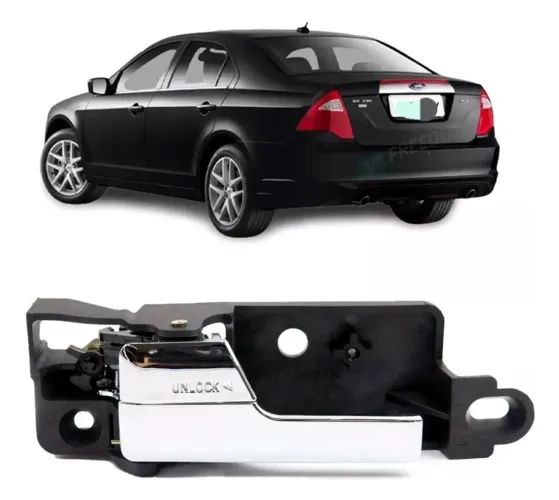 Maçaneta Interna Cromada Ford Fusion 2006/ 2012 - Traseira Lado Esquerdo