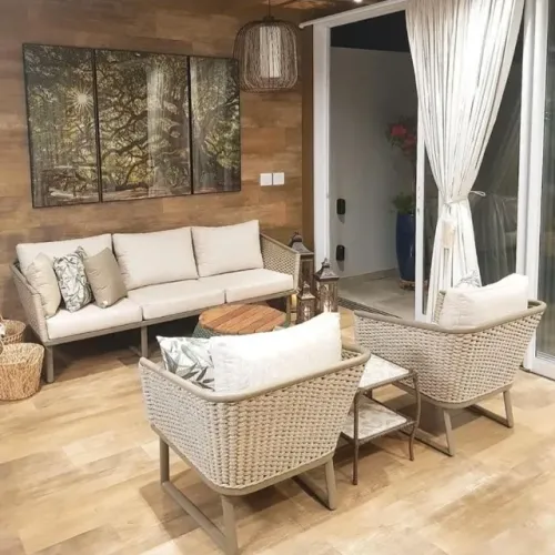 Conjunto de sofá externou ou interno