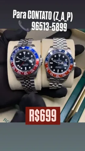 Relógio ROLEX PEPSI AUTOMÁTICO DISPONÍVEL 