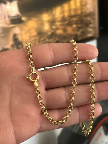 Colar de Ouro 18k Elo Português 