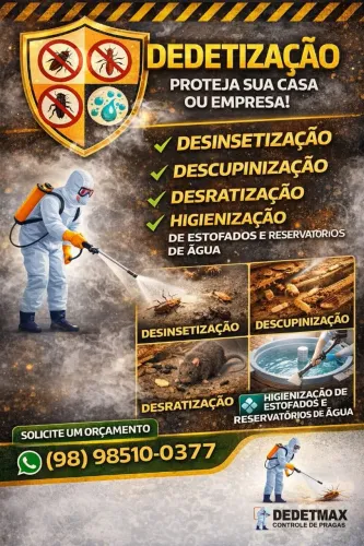 Serviço profissional de Controle de Pragas