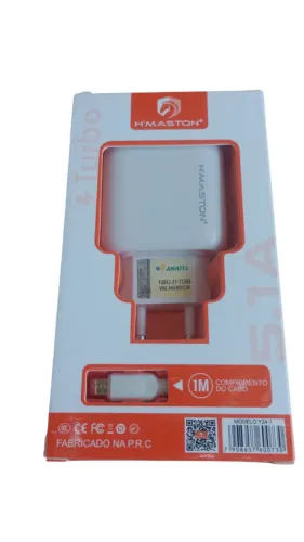 Carregador de celular V8 25W HMaston
