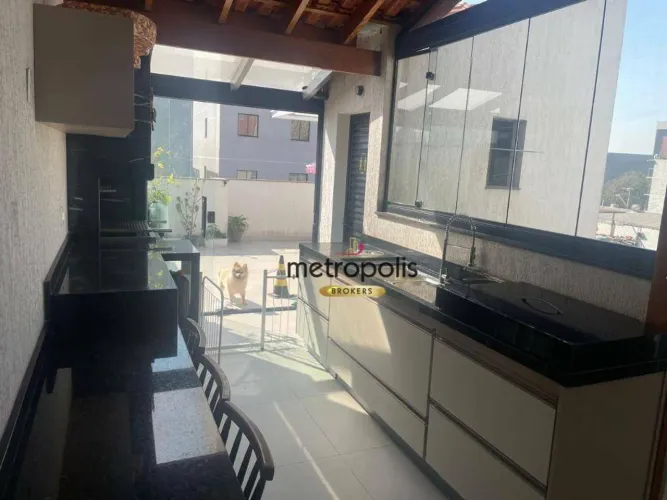 Cobertura com 2 dormitórios à venda, 90 m² por R$ 691.000,00 - Vila São Pedro - Santo Andr