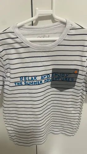 Camisa Alphabeto TAM 10-12 anos