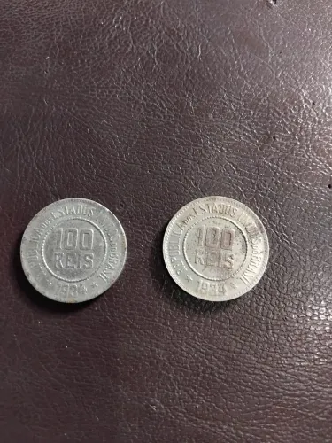 Moeda Antiga 100 Reis 1934