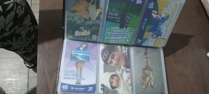 Cartões Telefônicos pasta com 240 umidades