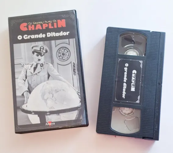 Vhs os grandes filmes de chaplin o grande ditador 