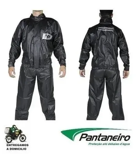 Capa De Chuva Conjunto Motoqueiro Pvc Pantaneiro Moto Boy