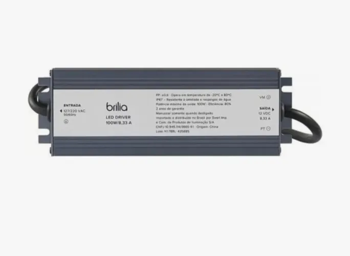 Driver LED Brilia 100W - 12V