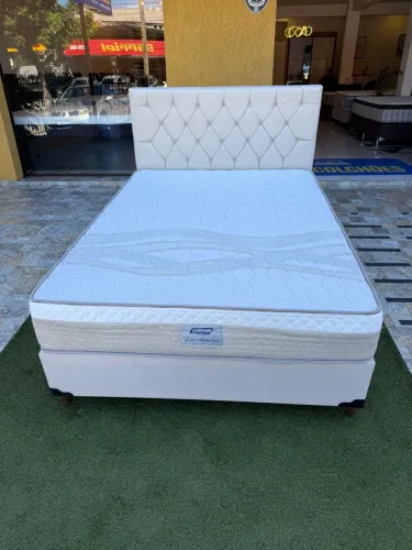Cama box Casal GAZIN BASE + Colchão + cabeceira - Entrego!