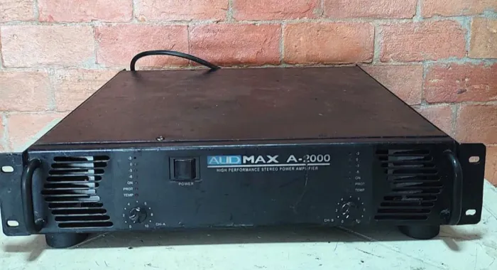 Amplificador Potência Machine Audmax A2000 2ohms 2000W RMS N Studio R áudio Áudio Leader 