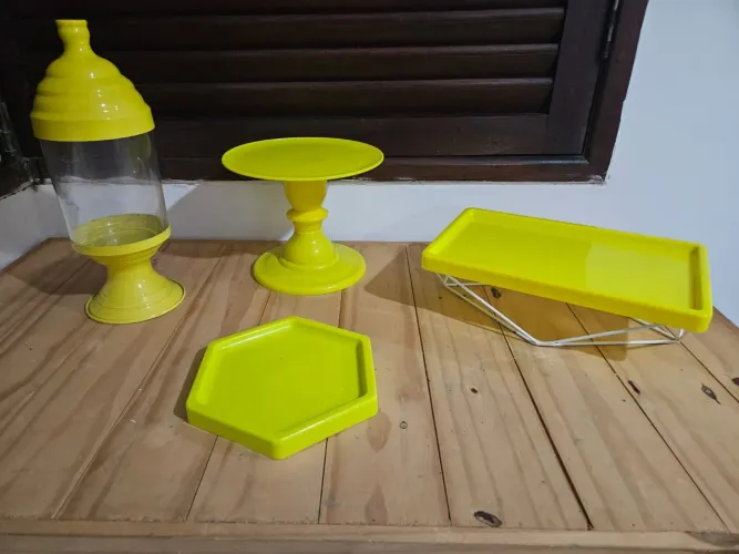 Kit Bandejas Amarelo (aramado)