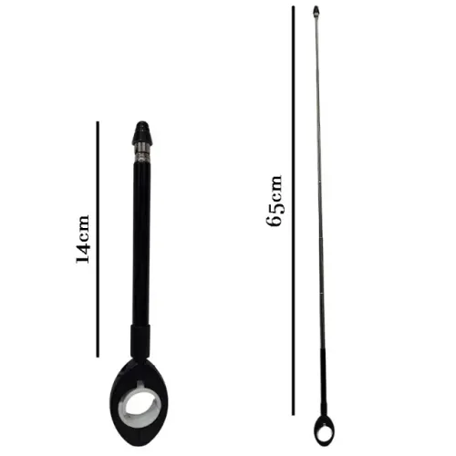 Antena Corta Pipa Retrátil 7 Estágios de Aço Inox 