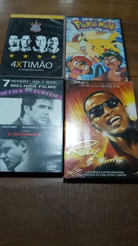 4 dvds por 40 reais