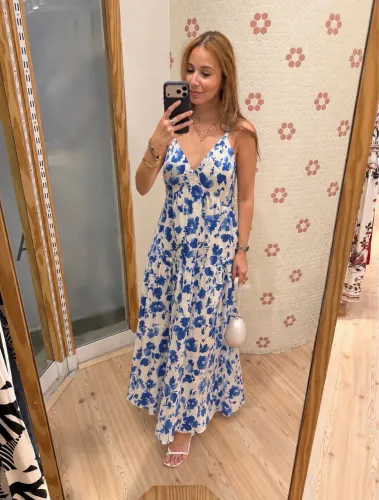 Vestido Estampado Estilo FARM 38/40