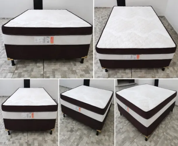 Cama Box de Casal (Bom Sono) Semi-Nova