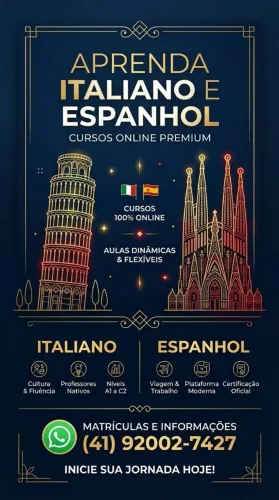 Aprenda Italiano e Espanhol Sem Sair de Casa!