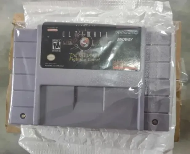 Fita Original Ultimate Mortal Kombat 3 SNES Super Nintendo + Caixa + Manual