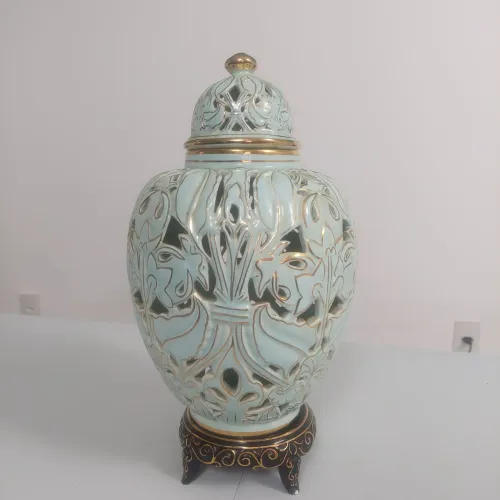 Relíquia Década de 50: Vaso Reticulado Cerâmica Artística Barroso (CAB)