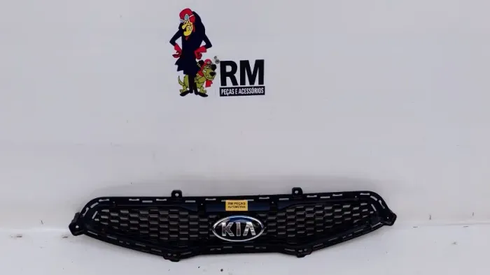 Grade Dianteira Kia Picanto 2012 2013 2014 2015 Original Preto Brilhante