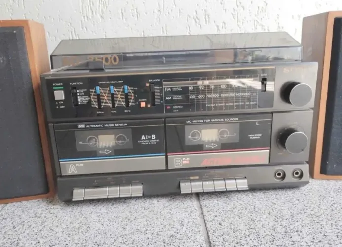 Aparelho de Som 3x1 Sony AD-3500 raridade manutenção