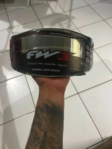 Viseira Original, anti-risco, espelhada Capacete fechado Fw3