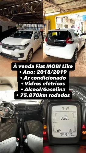 Fiat Mobi Like 1.0 Fire Flex 5P. 2019